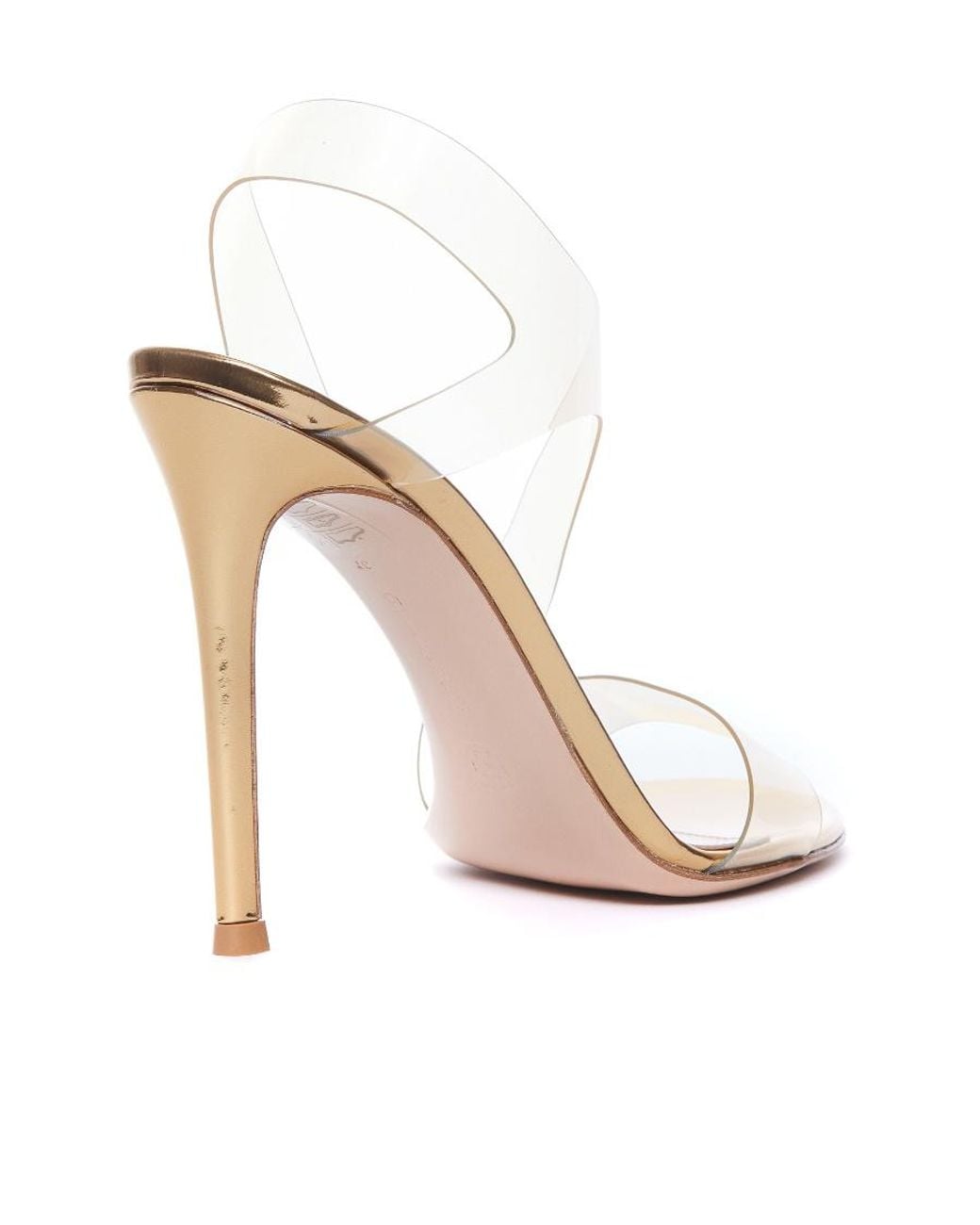Gianvito Rossi White Metropolis Slingback Sandals