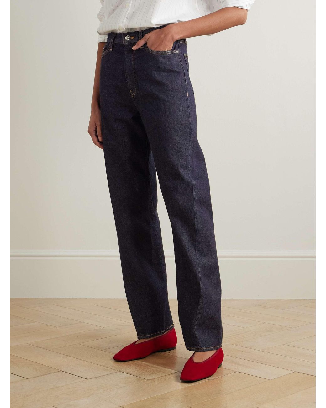 Totême Blue Belt Loop Jeans