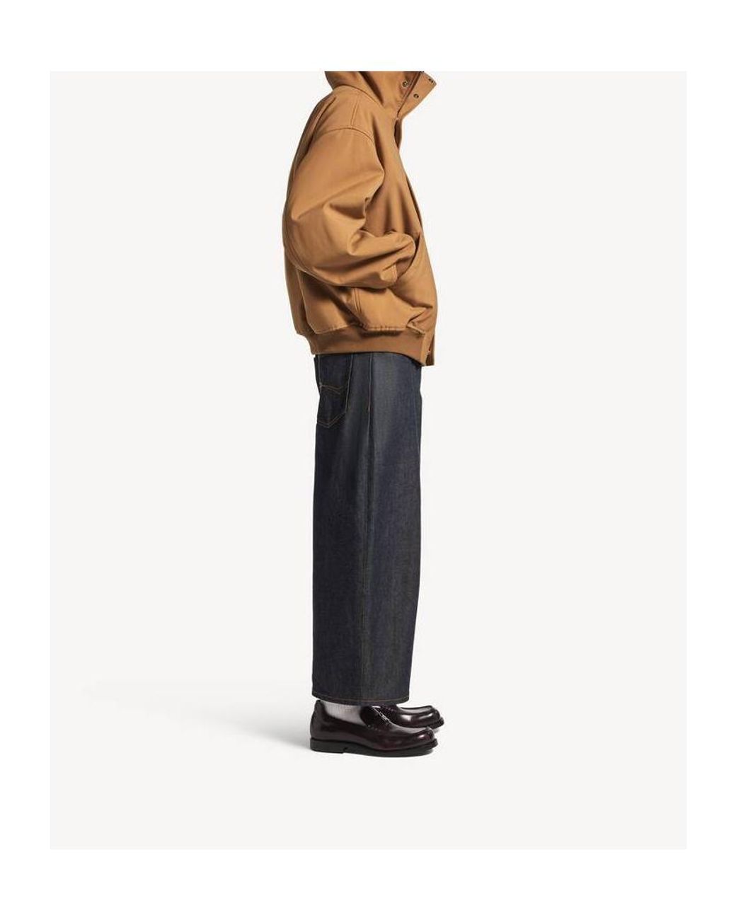 Balenciaga Gray Mid-Waisted Curved Jeans for men