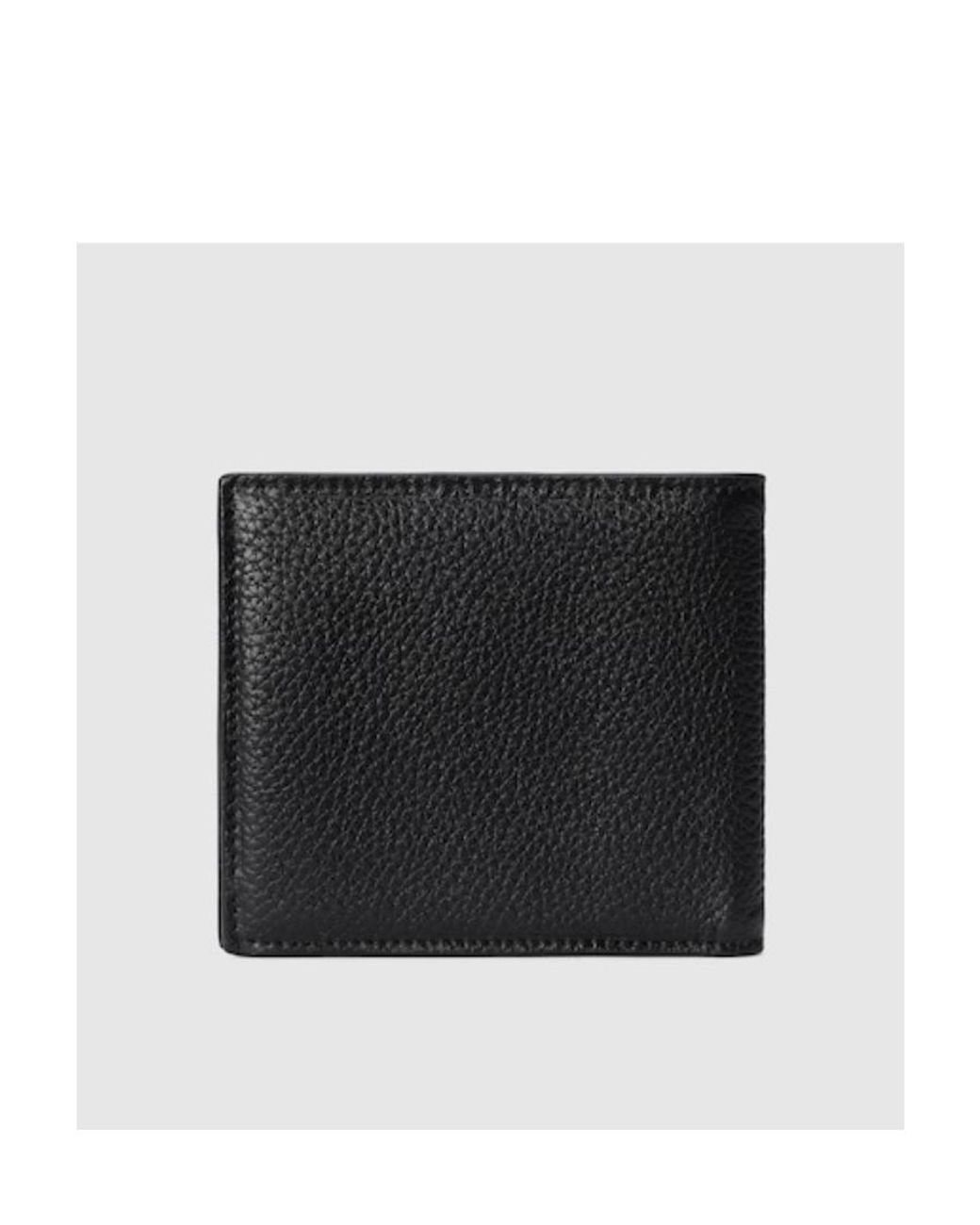 Gucci Black Logo Plaque Bifold Wallet for men