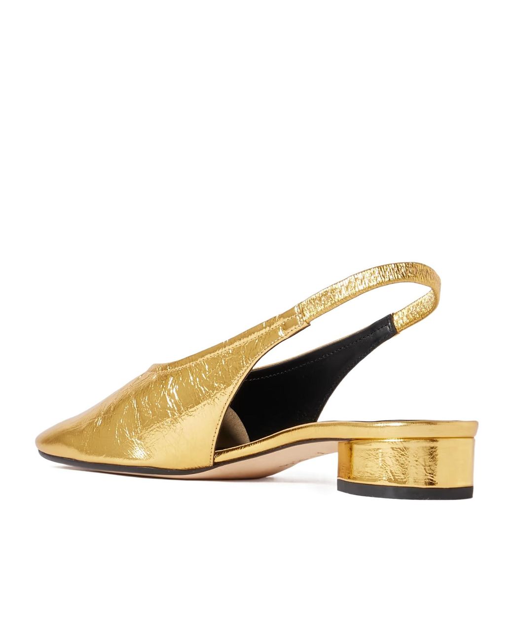Aeyde Metallic Stretchy Low-Heel Shoes