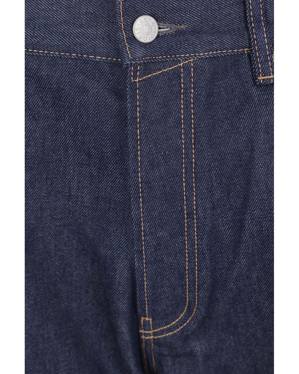 Acne Blue Wide Leg Jeans for men