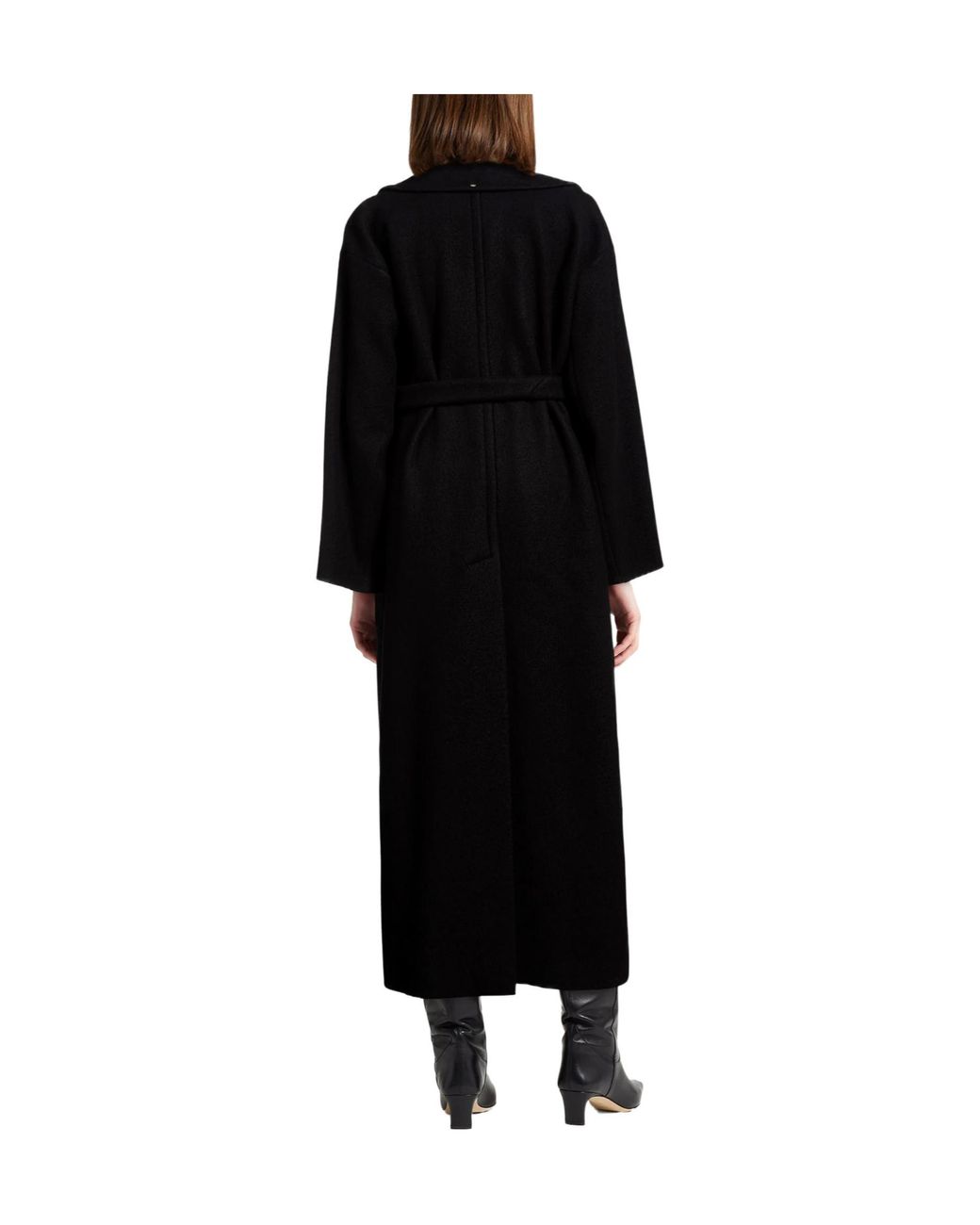 Sportmax Black Coat Virgin Wool