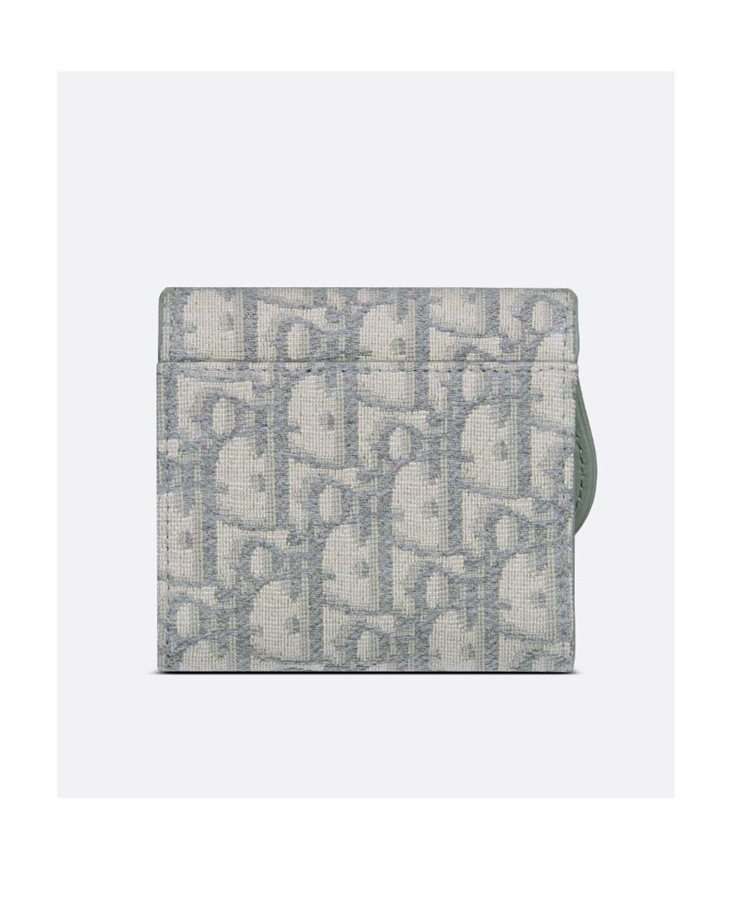 Dior Gray Saddle Lotus Wallet