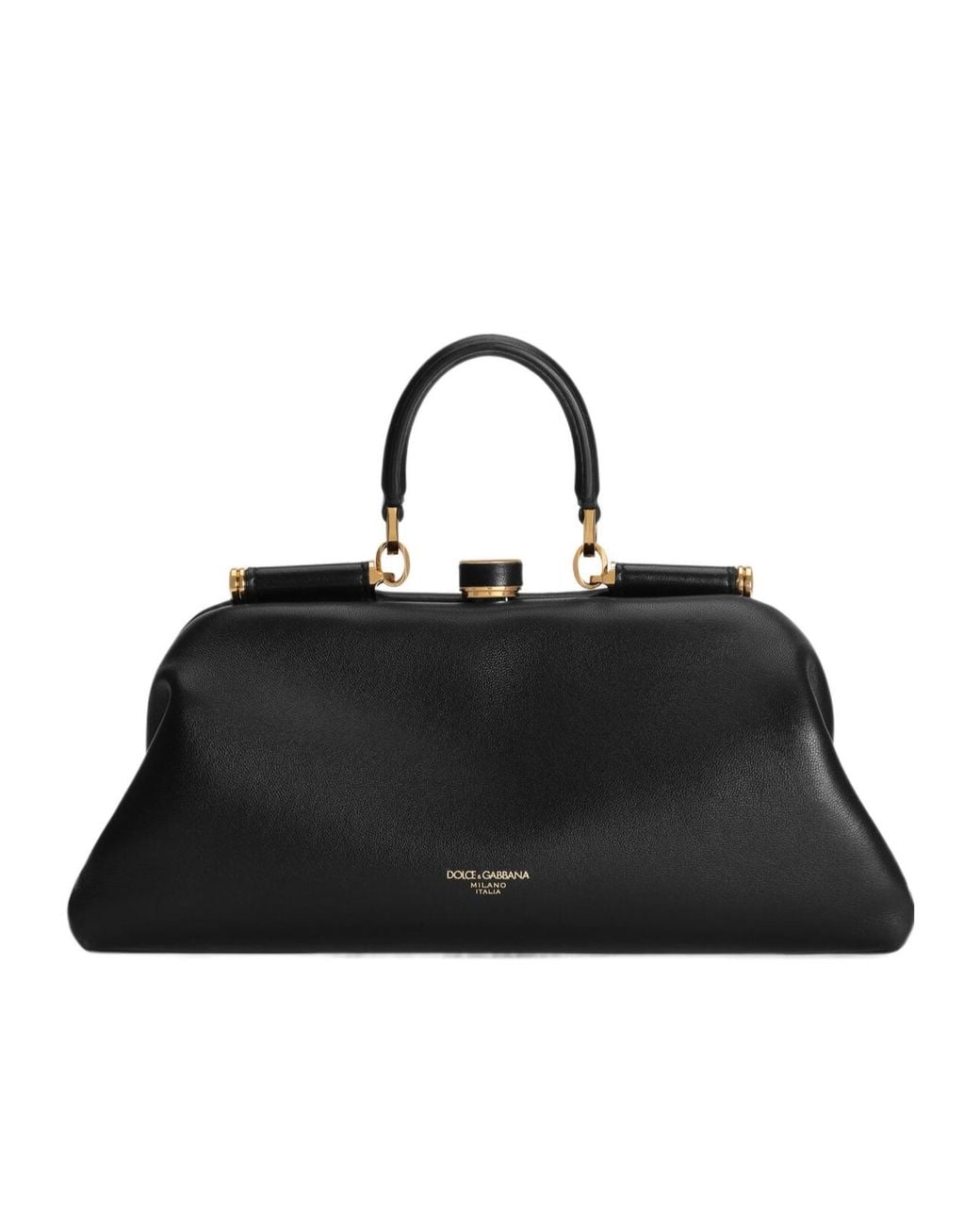 Dolce & Gabbana Black Logo Stamp Tote Bag