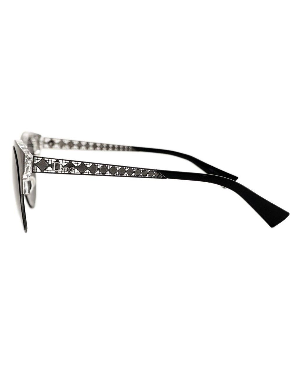 Dior Gray Round Sunglasses