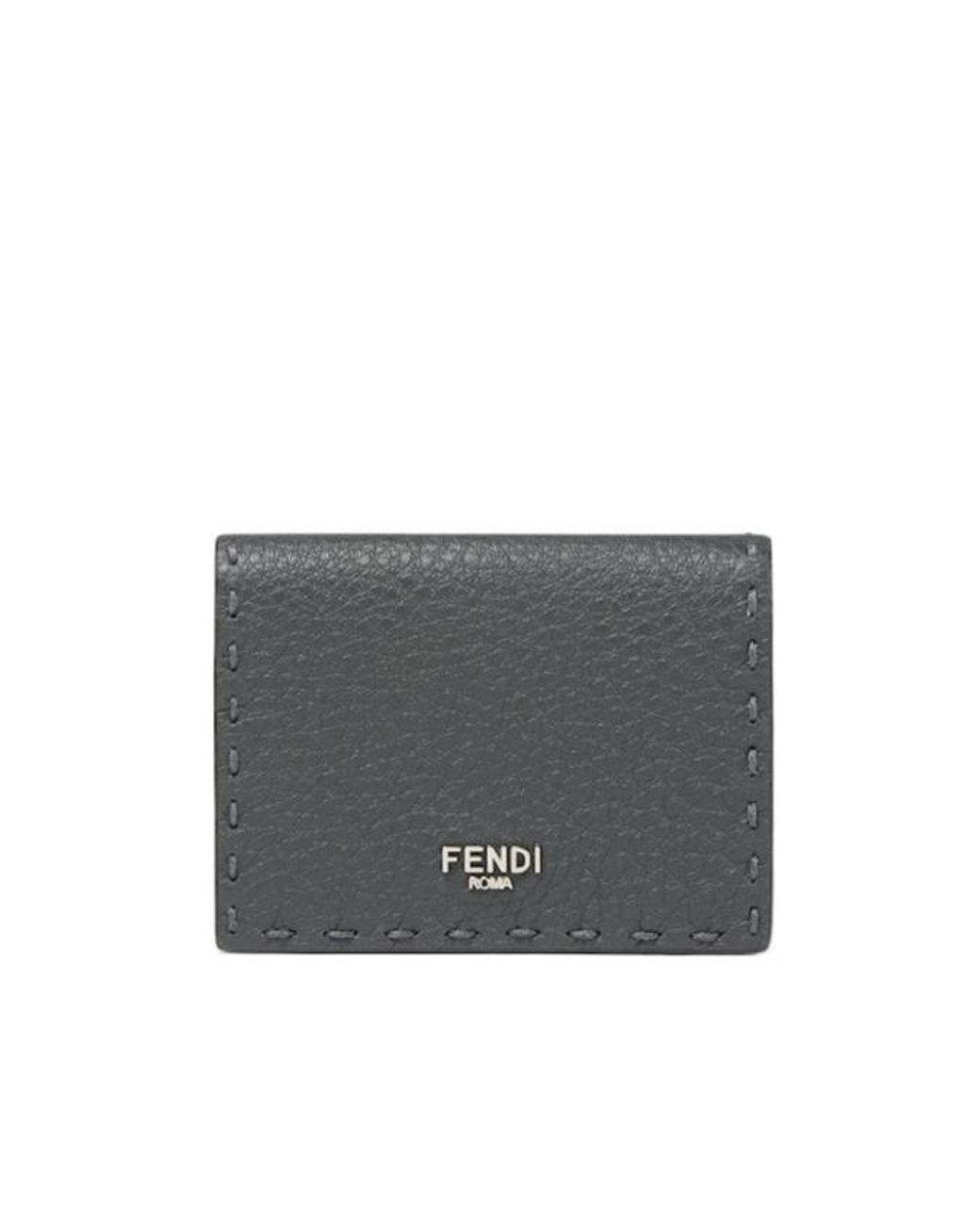 Fendi Gray Selleria Wallet for men