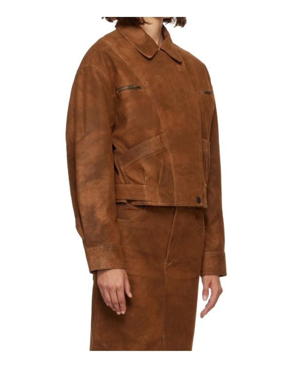 Isabel Marant Brown Long-Sleeve Casual Jacket