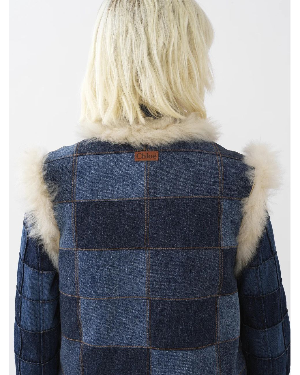 Chloé Blue Chloé Reversible Sleeveless Jacket
