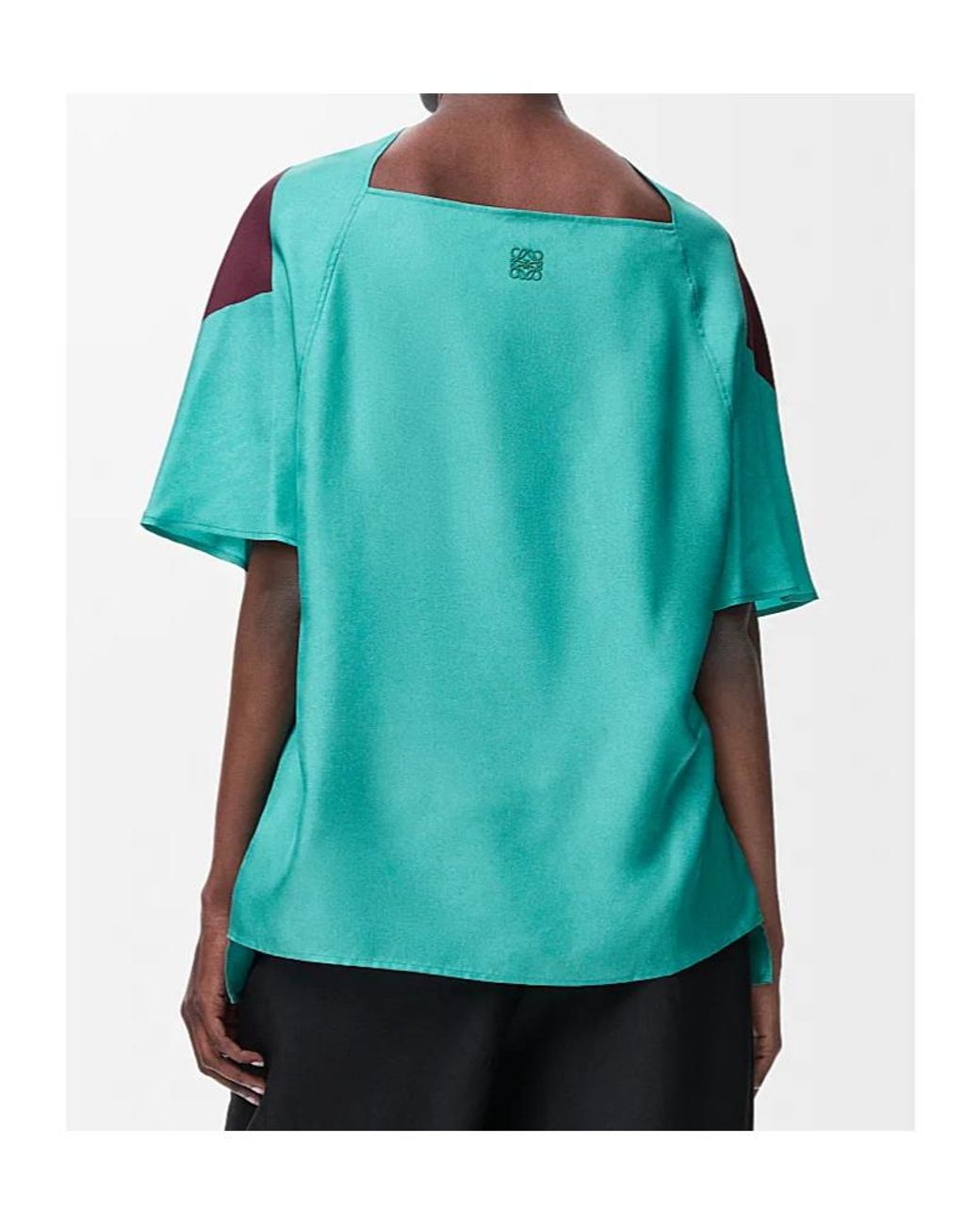 Loewe Blue Geometric-Print Top
