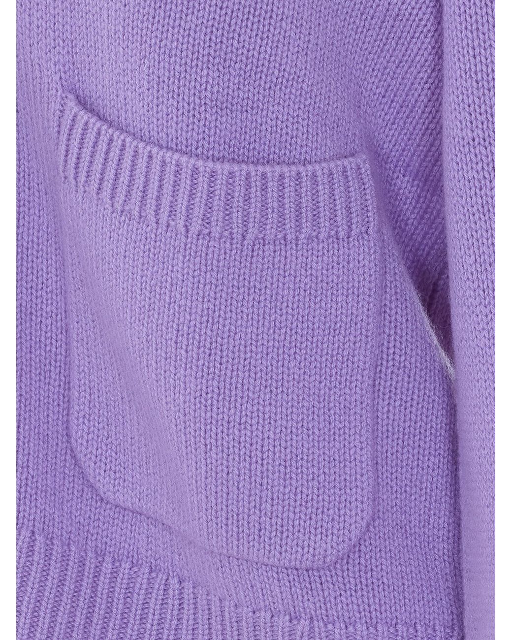 Lisa Yang Purple Danni V-Neck Button-Up Cardigan