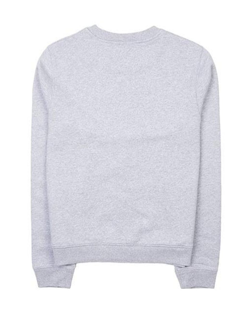 Maison Kitsuné White Crew Neck Sweatshirt for men