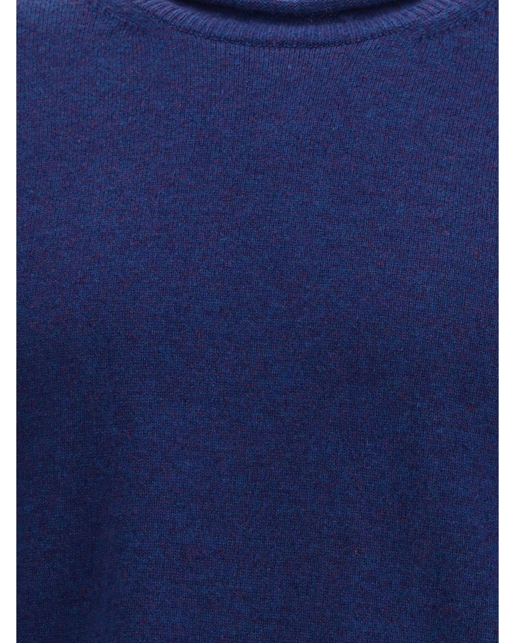 Comme des Garçons Blue Round Neckline Sweater for men