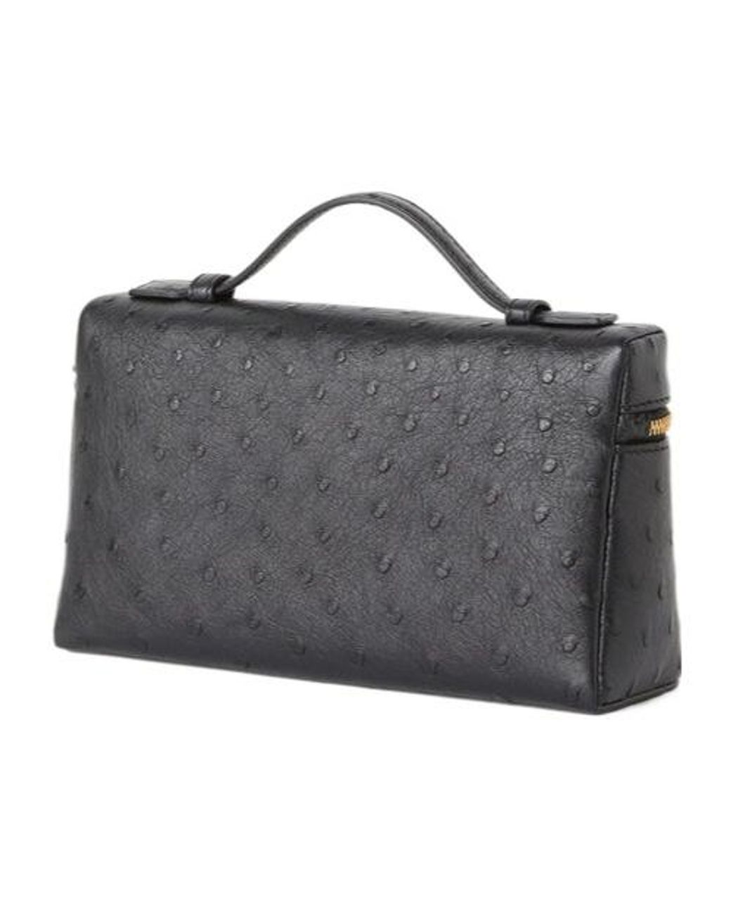 Loro Piana Black Zippered Handbag