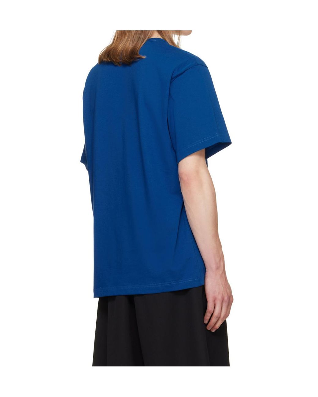 Helmut Lang Blue Graphic T-Shirts for men