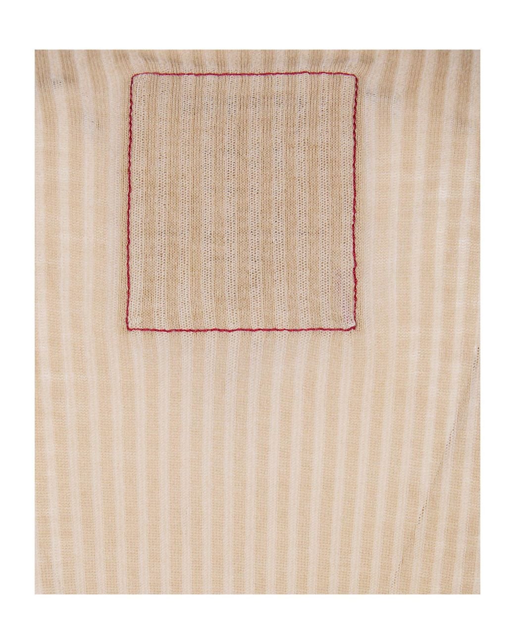 Uma Wang Natural Short-Sleeved Sweater