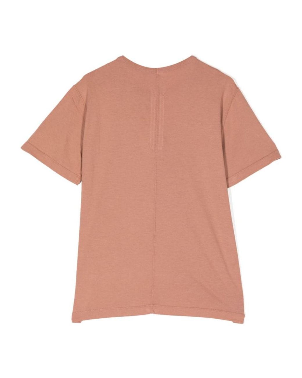 Rick Owens Pink Level Cotton T-Shirt for men