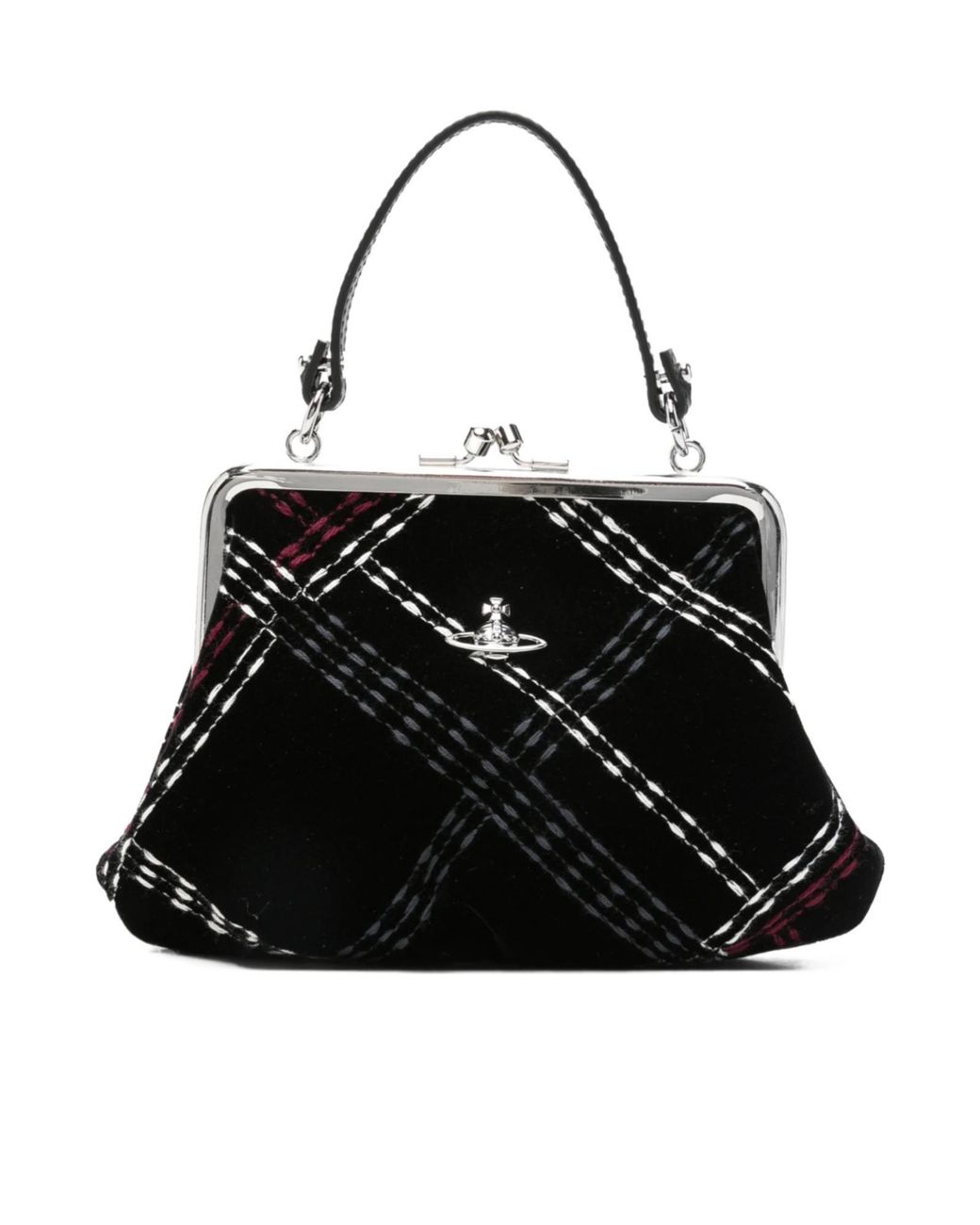 Vivienne Westwood Black Clasp-Closure Shoulder Bag
