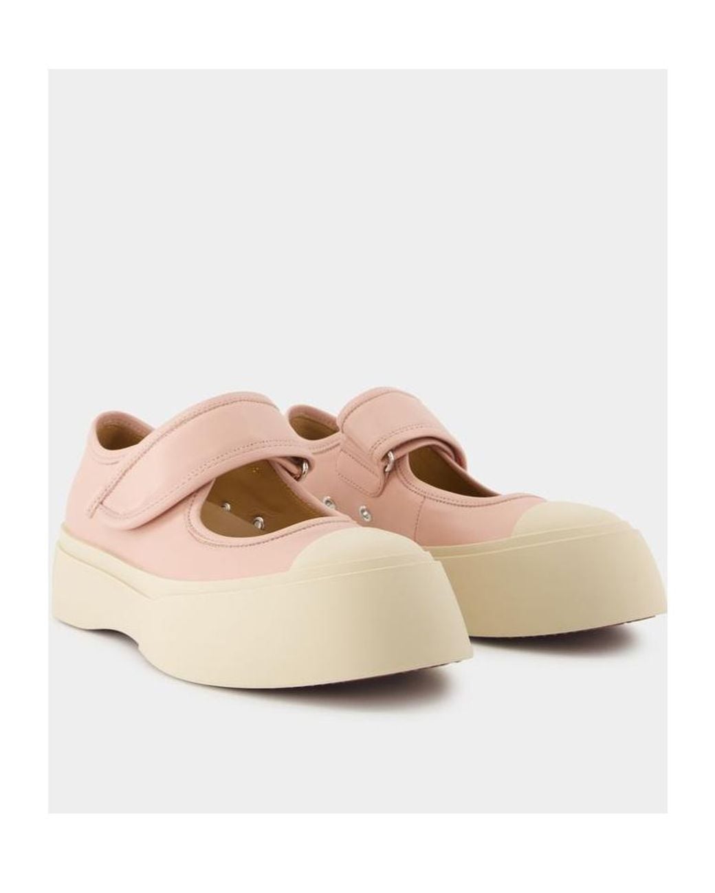 Marni Pink Mary Jane Ballerina Shoes