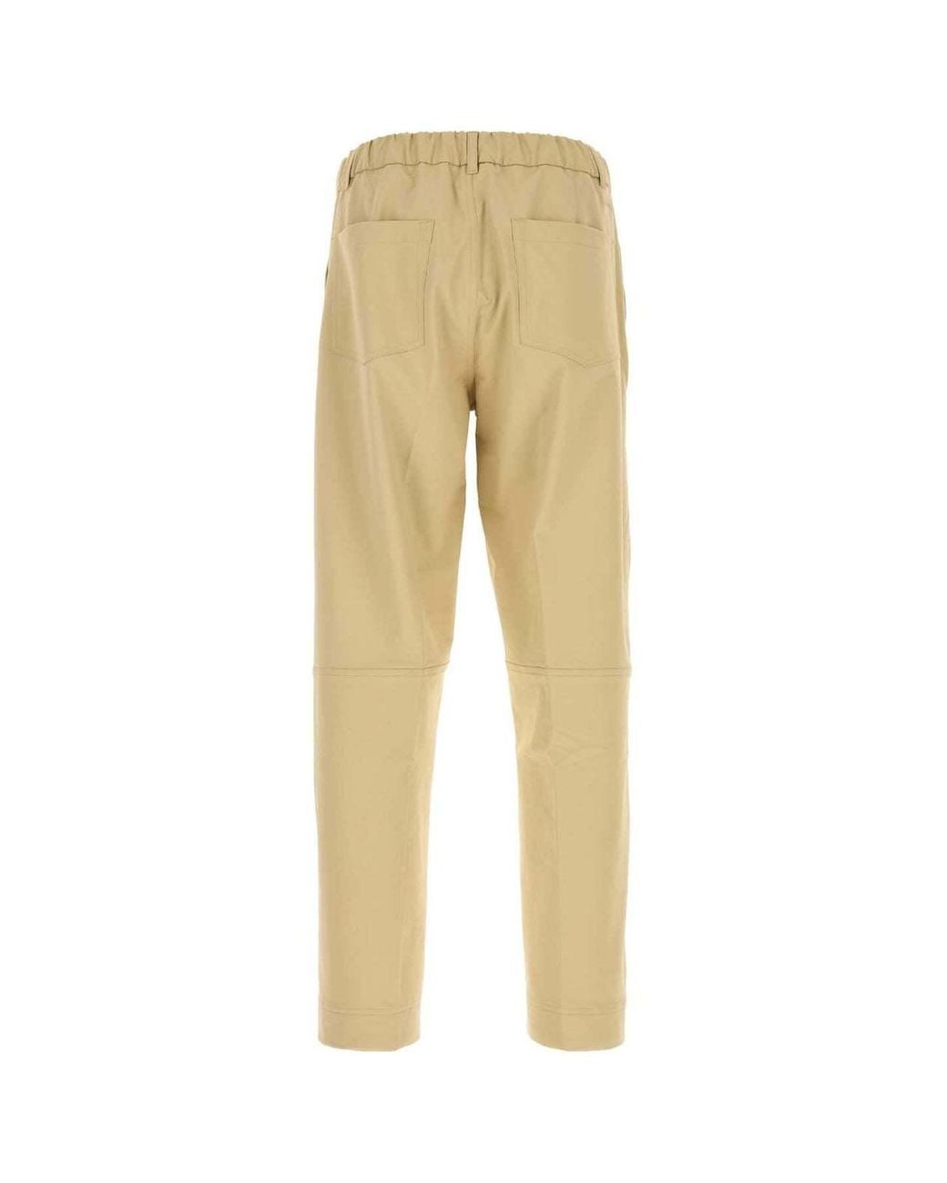 Herno Natural Casual Trousers With Belt Loops for men