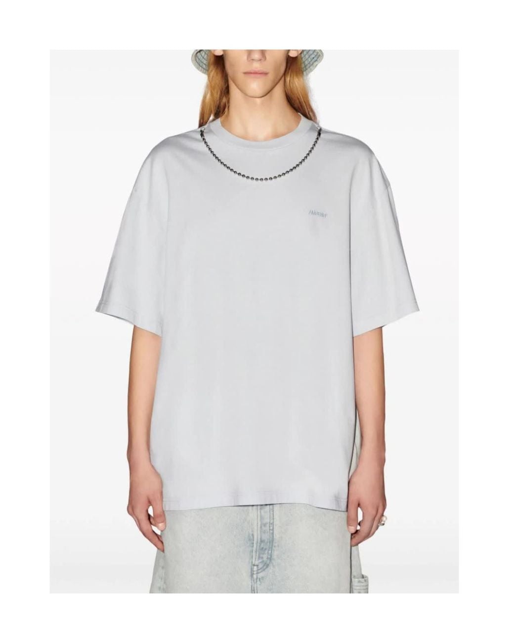Ambush White Ballchain Crewneck T-Shirt for men