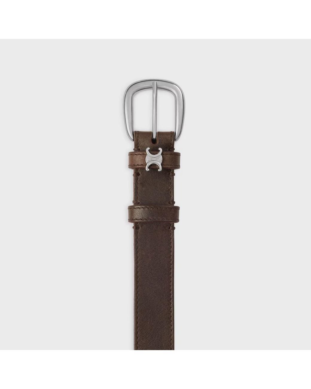Céline White Vivienne Belt 25 for men
