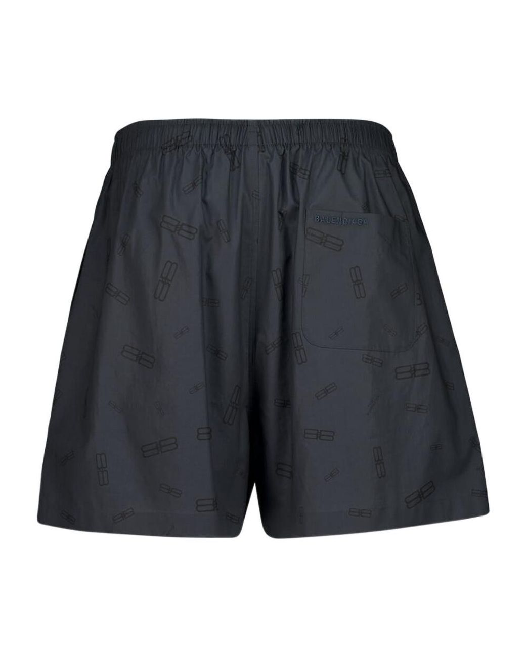 Balenciaga Blue Bb Icon Pyjama Shorts for men