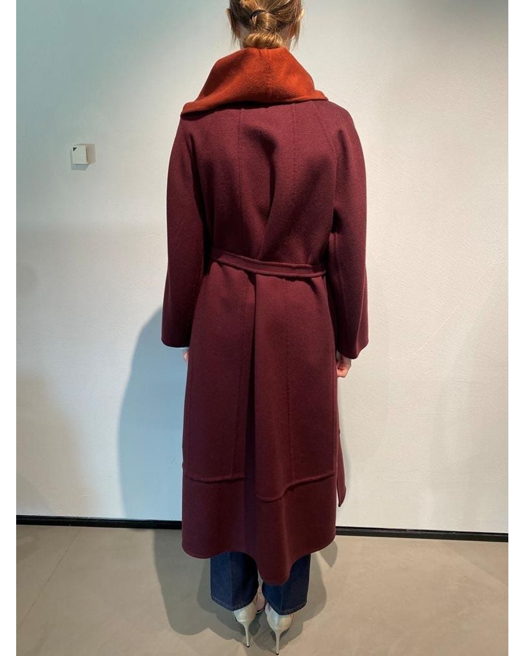 Max Mara Red Long-Sleeved Coat