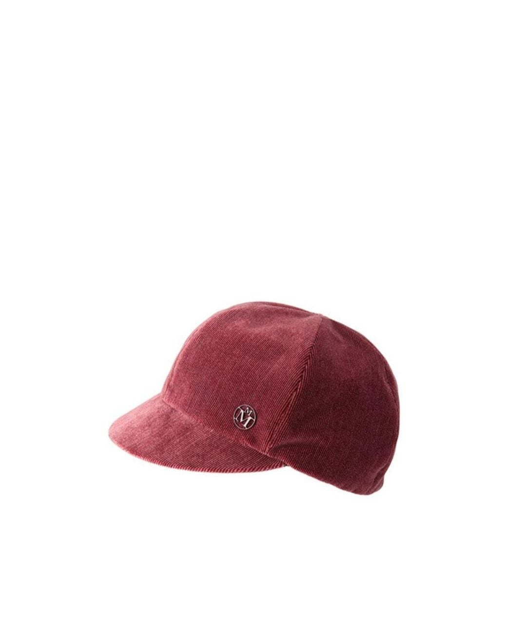 Maison Michel Red Emy Visor Cap