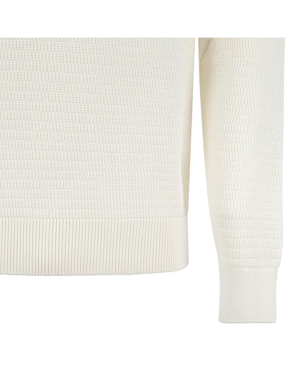Boss White Long Sleeve Sweater for men