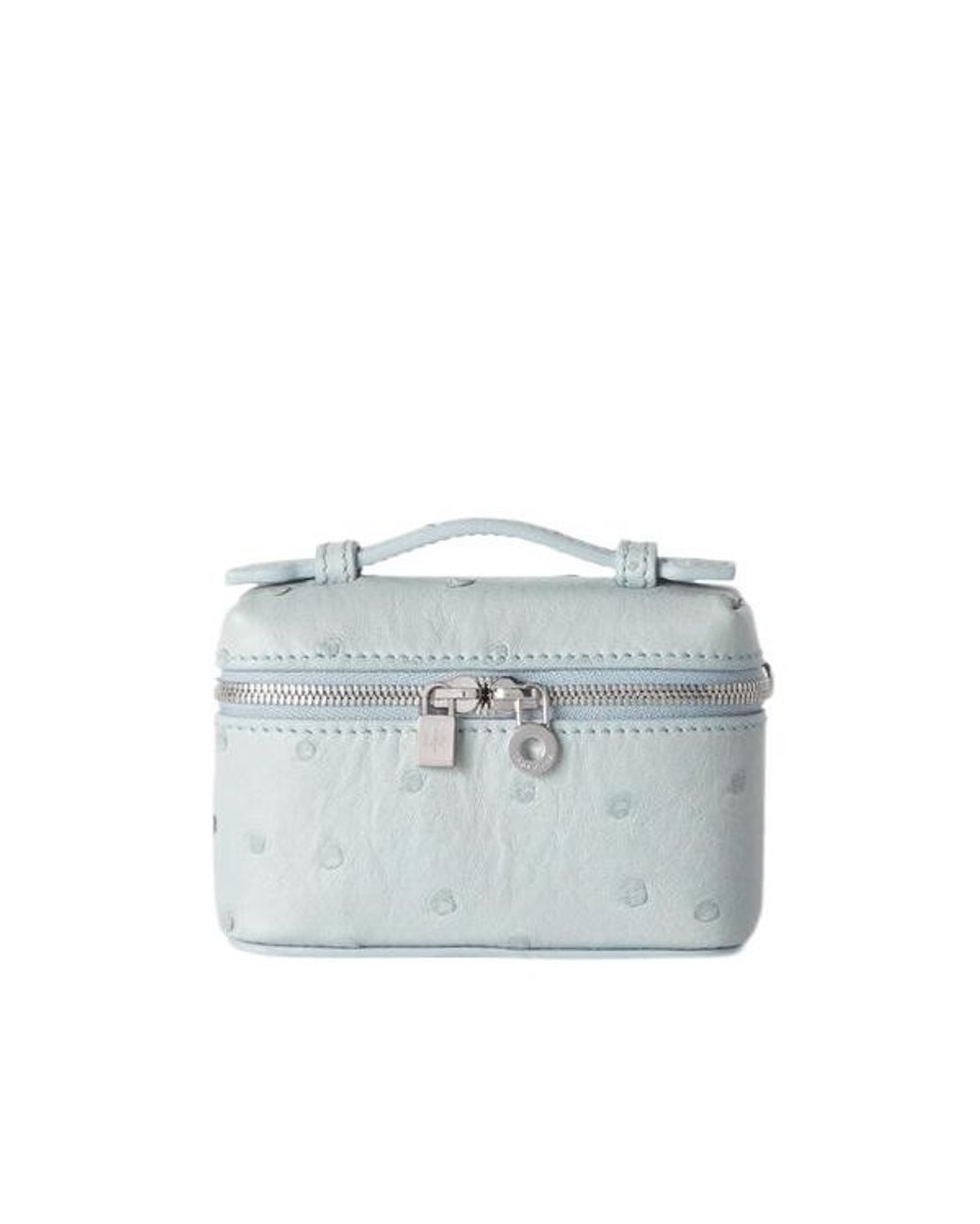 Loro Piana Blue Zippered Key Bag