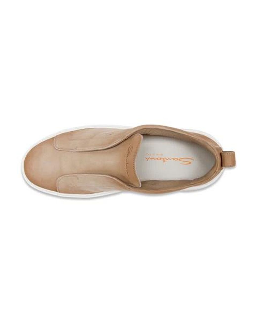 Santoni Brown Victory Slip-On Sneakers for men