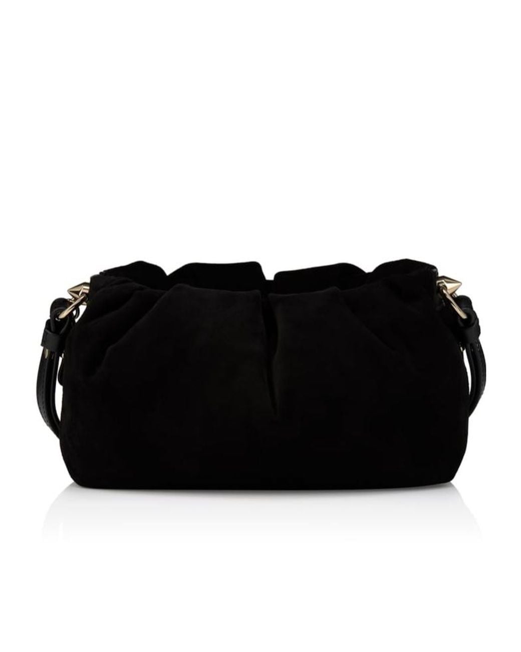 Christian Louboutin Black Ruched Shoulder Bag