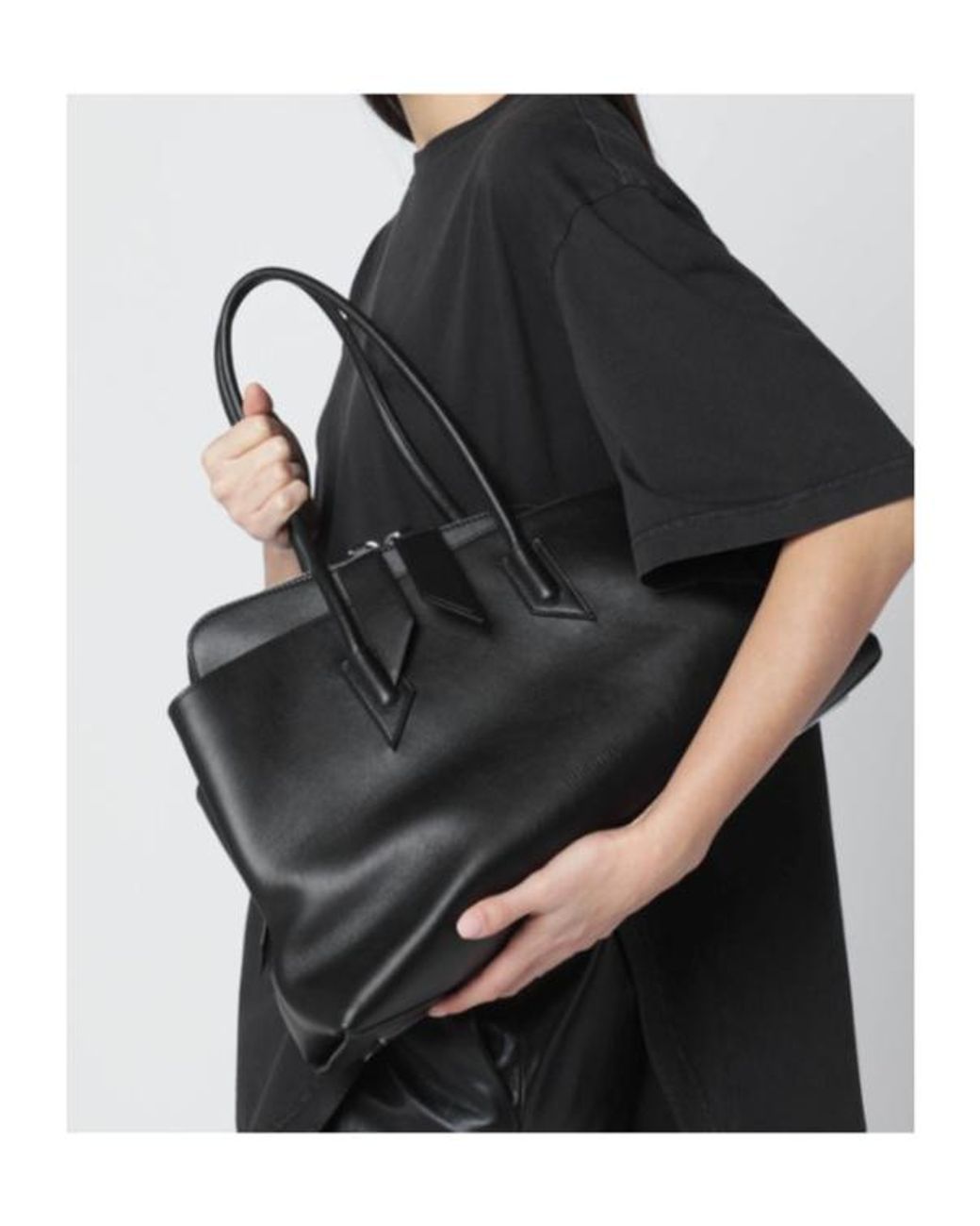 The Attico Black Double-Handled Handbag
