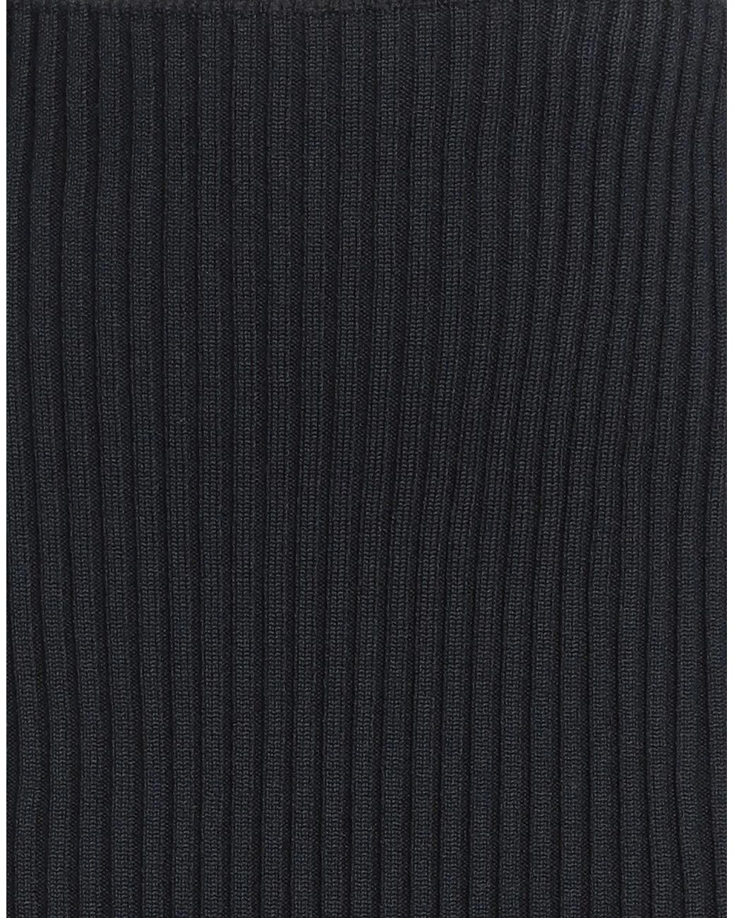 Balenciaga Black Knitted Pencil Skirt