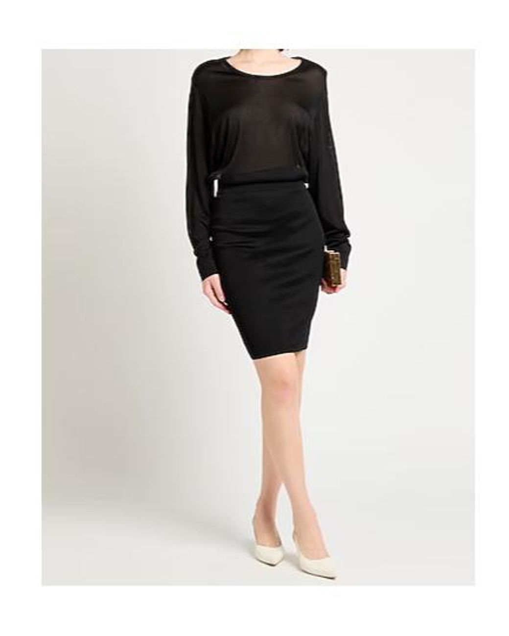 Saint Laurent Black Sheath Dresses