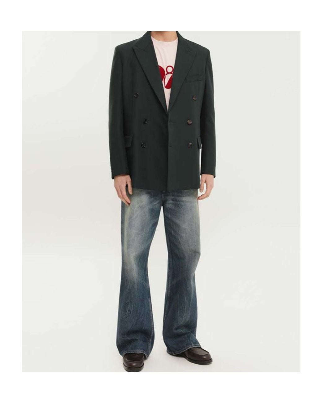 1989 STUDIO Gray Single-Breasted Tailored Blazer for men