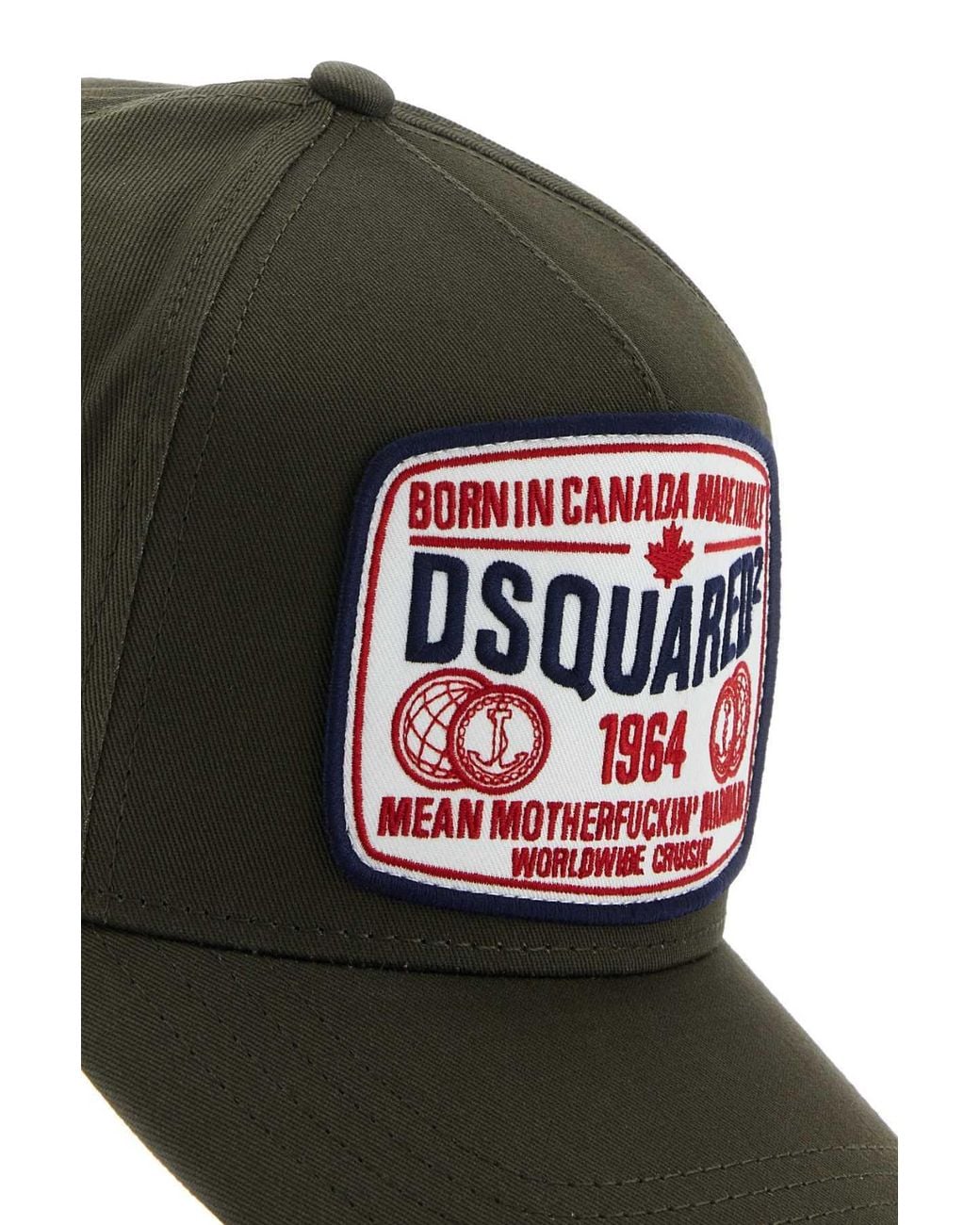 DSquared² Red D2 Worldwide Baseball Cap for men