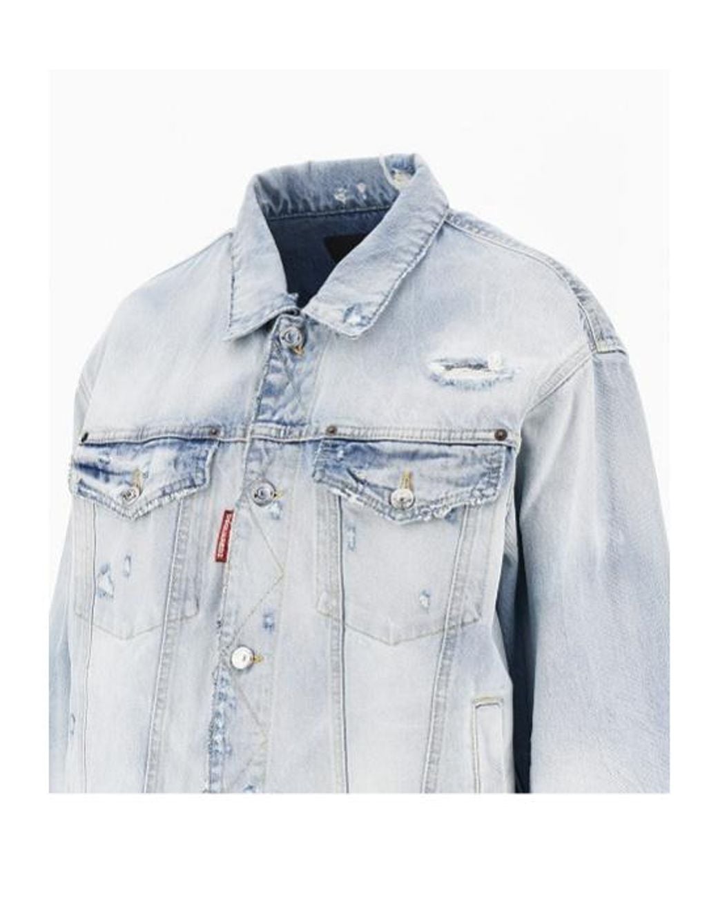 DSquared² Blue Long-Sleeve Casual Jacket for men
