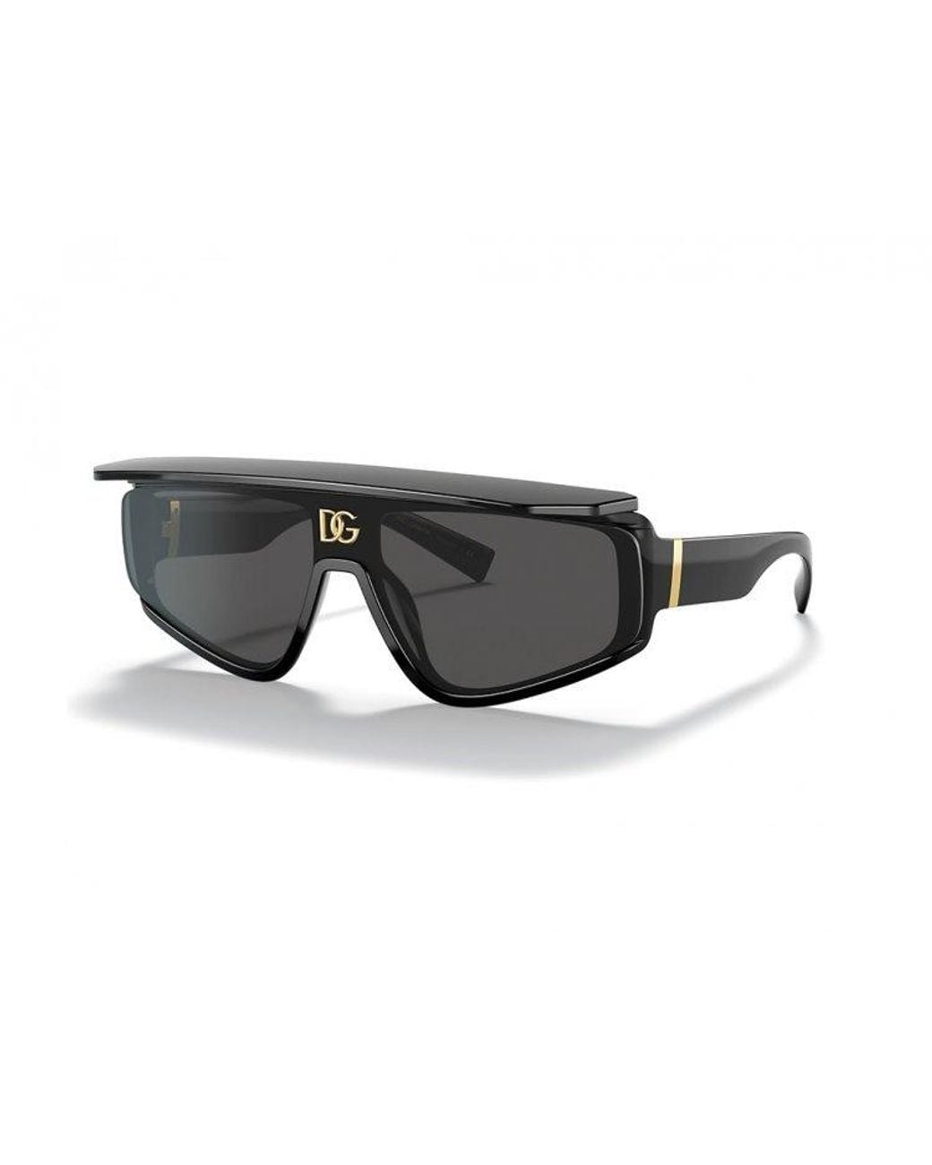 Dolce & Gabbana Gray Eyewear Rectangular Frame Sunglasses for men