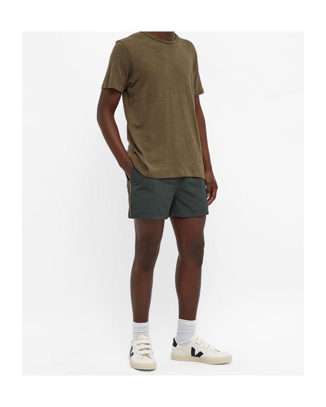 Paul Smith Gray Side Stripe Swim Shorts for men