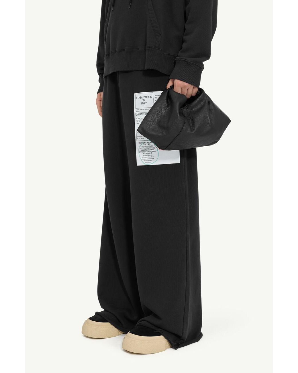 MM6 by Maison Margiela Black Japanese Mini Top Handle Bag