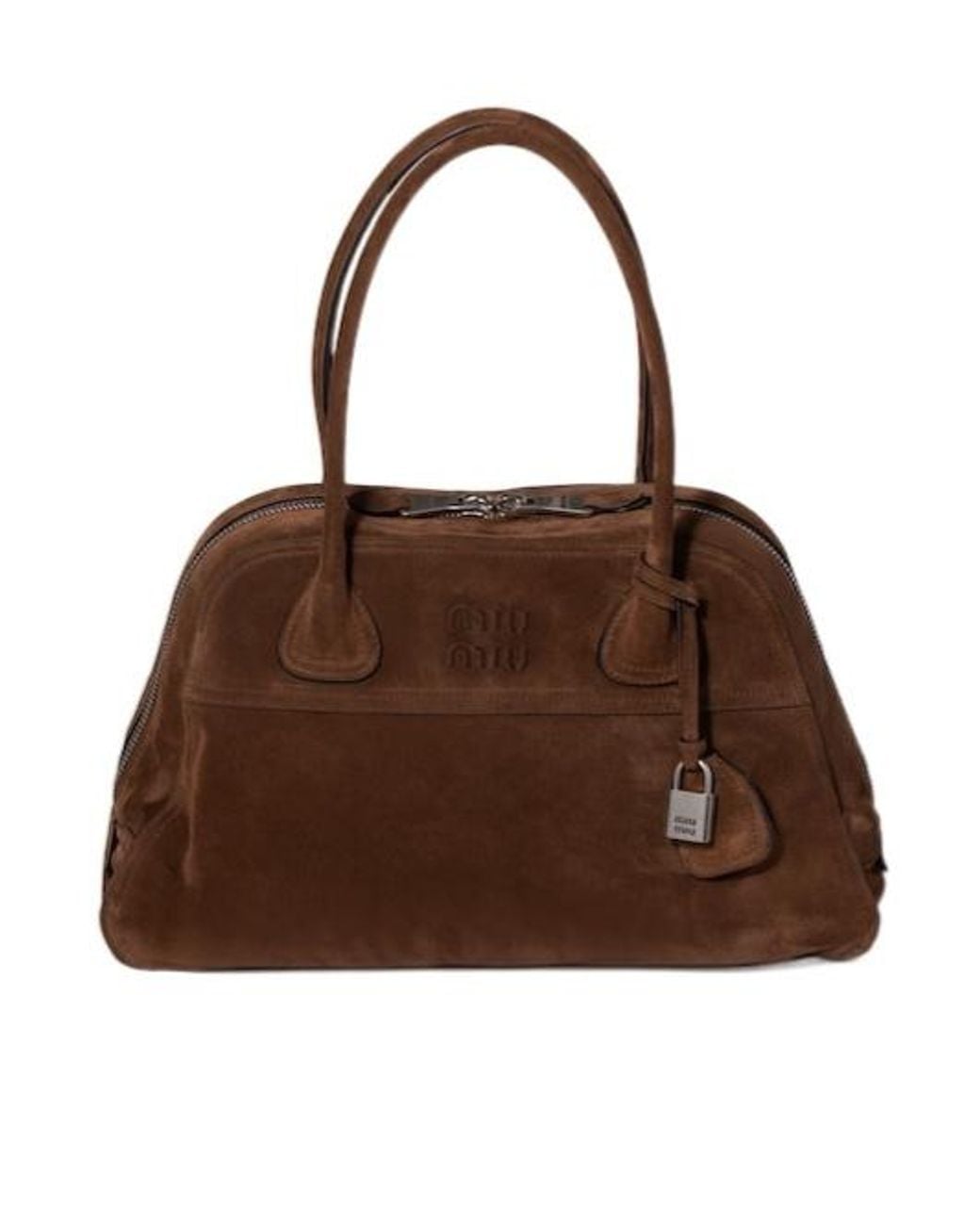 Miu Miu Brown Vivant Suede Bag