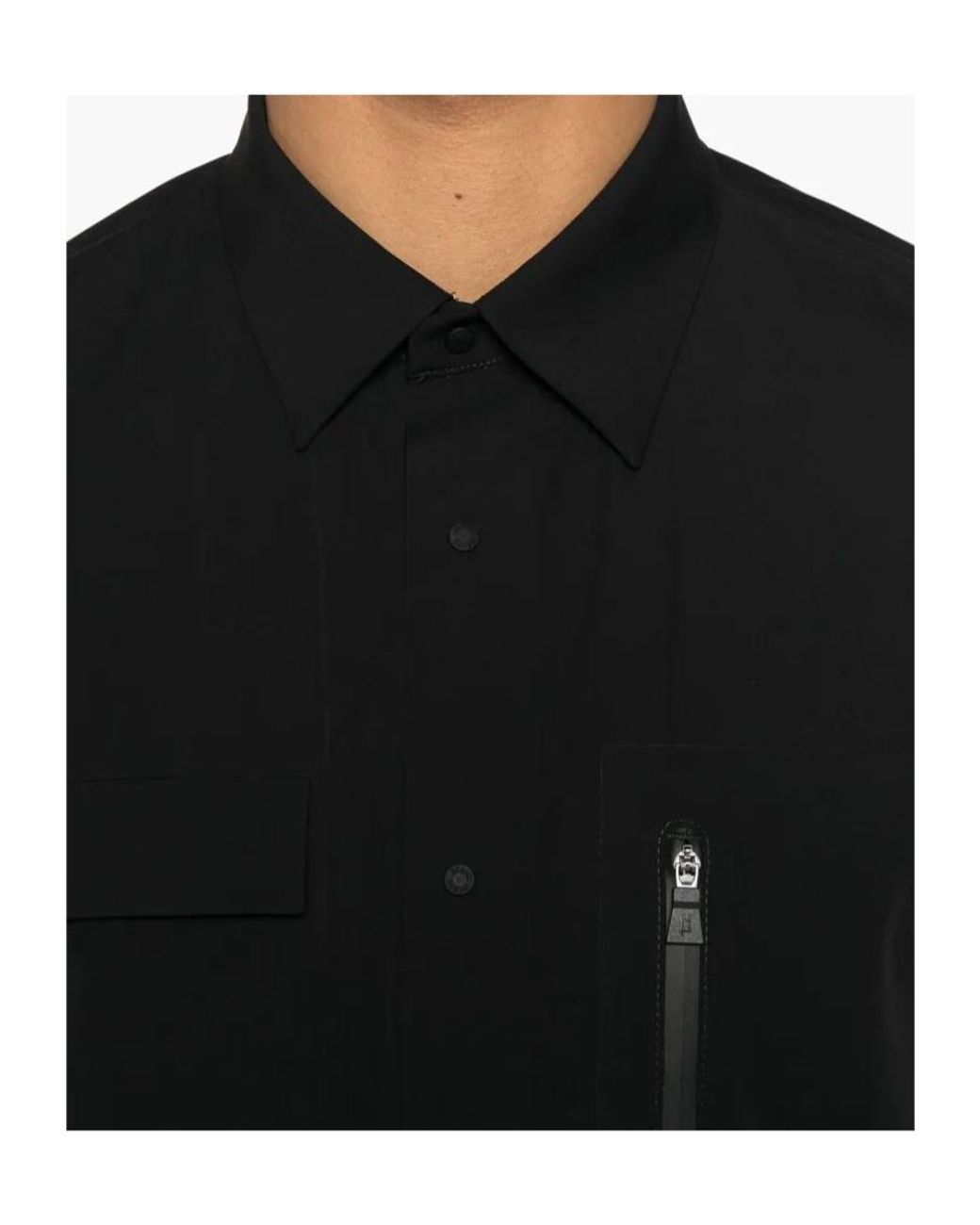 Herno Black Chest-Pockets Long Sleeved Shirt for men