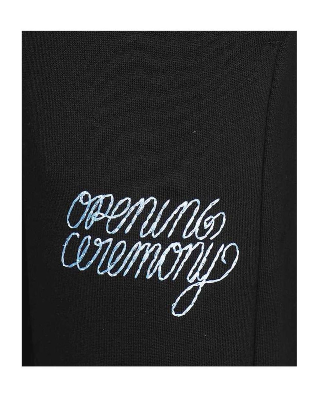 Opening Ceremony Black Logo Print Sweatpants