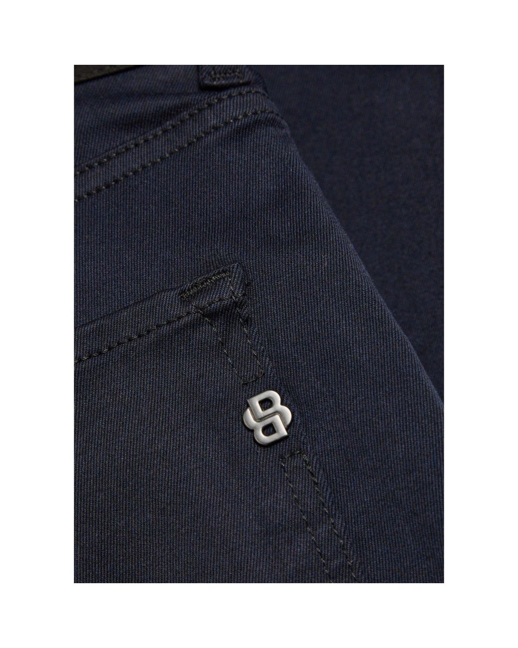 Boss Blue Casual Slim-Fit Trousers for men