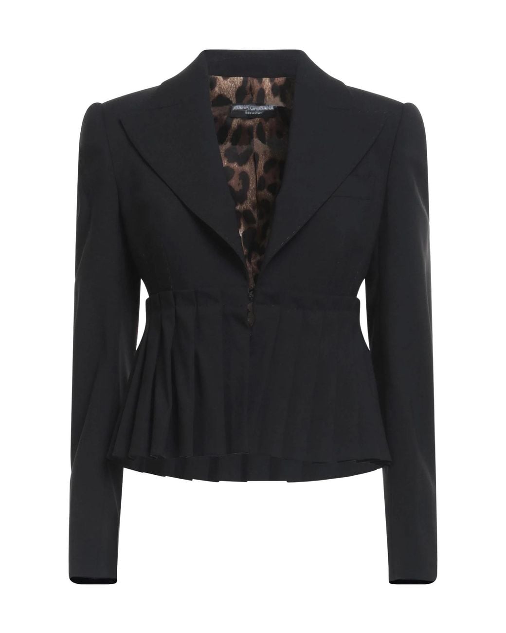 Dolce & Gabbana Black Minimalist Single-Breasted Blazer