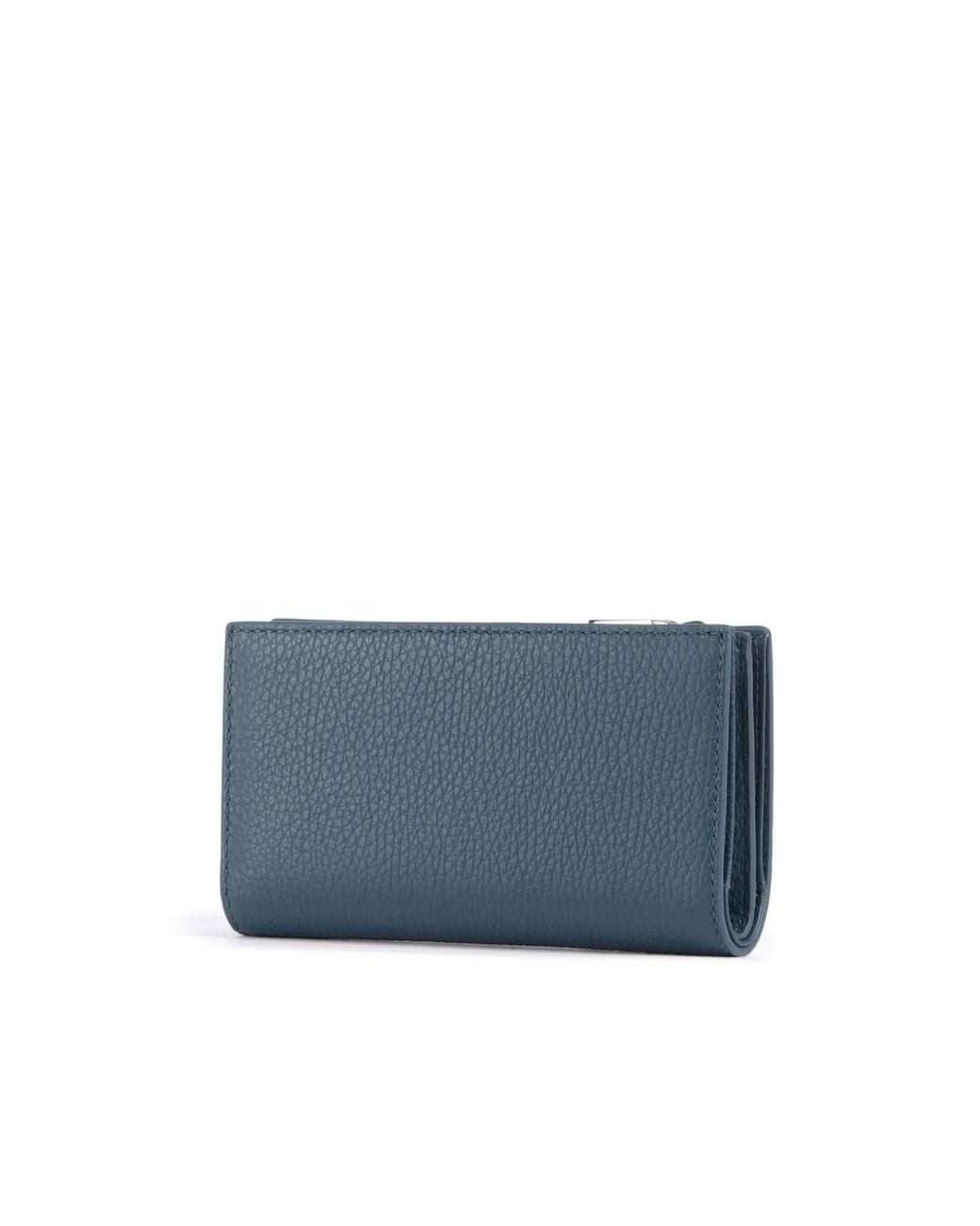 Coccinelle Blue Logo Lettering Zipped Wallet