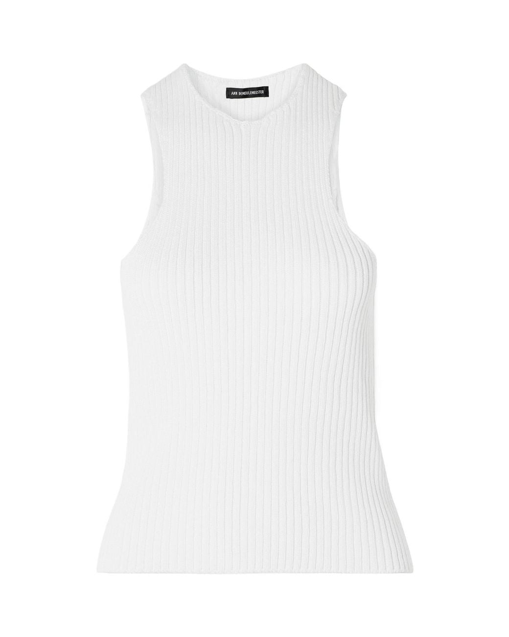 Ann Demeulemeester White Rib Vest