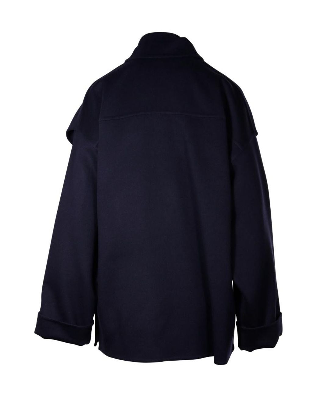 Bottega Veneta Blue Buttoned Oversized Coat